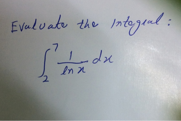 integral of 1 ln x