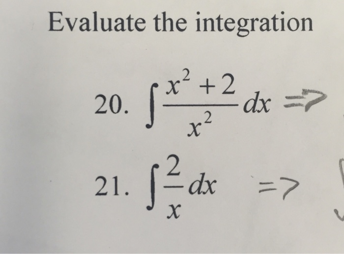 integral of 2 x dx