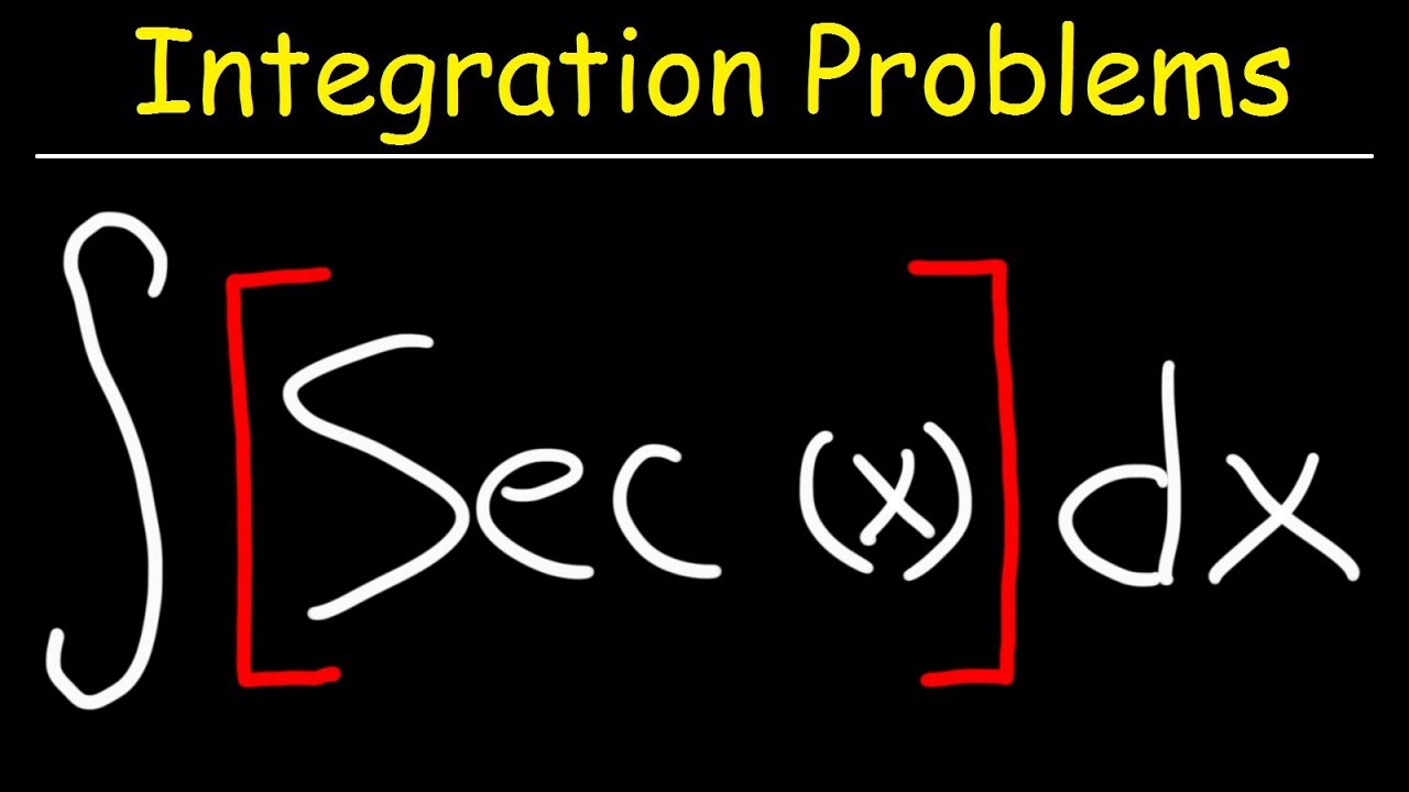 integral of secx