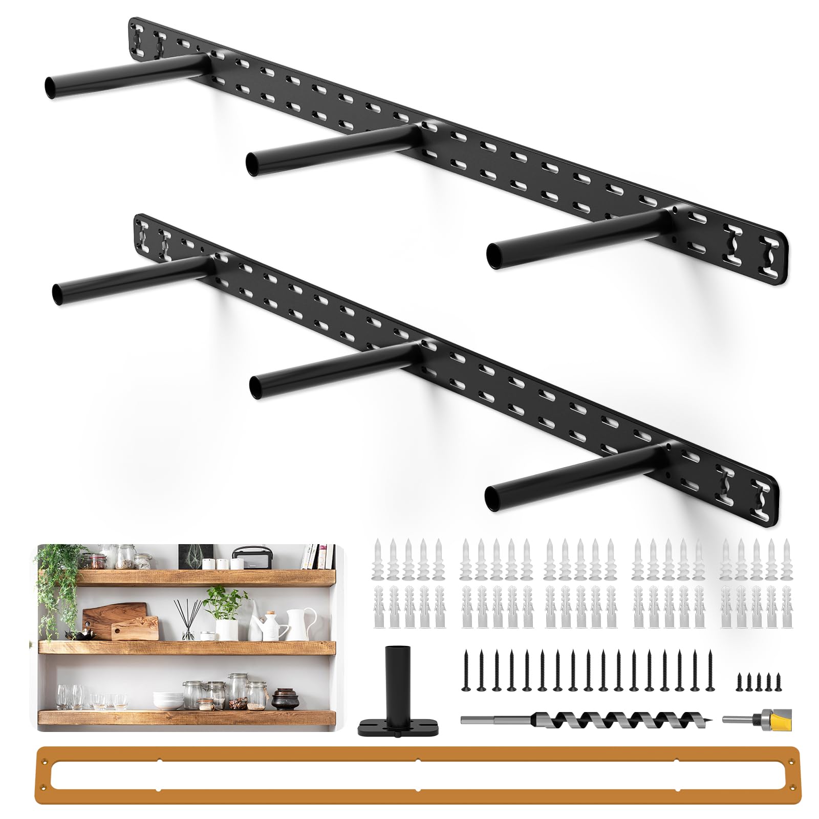 invisible floating shelf brackets