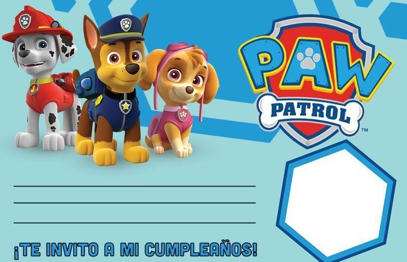 invitación patrulla canina