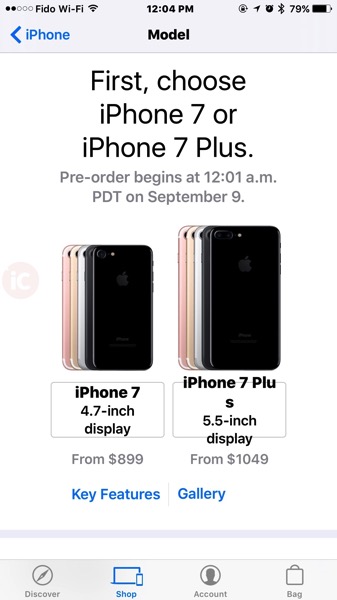 iphone 7 cost canada