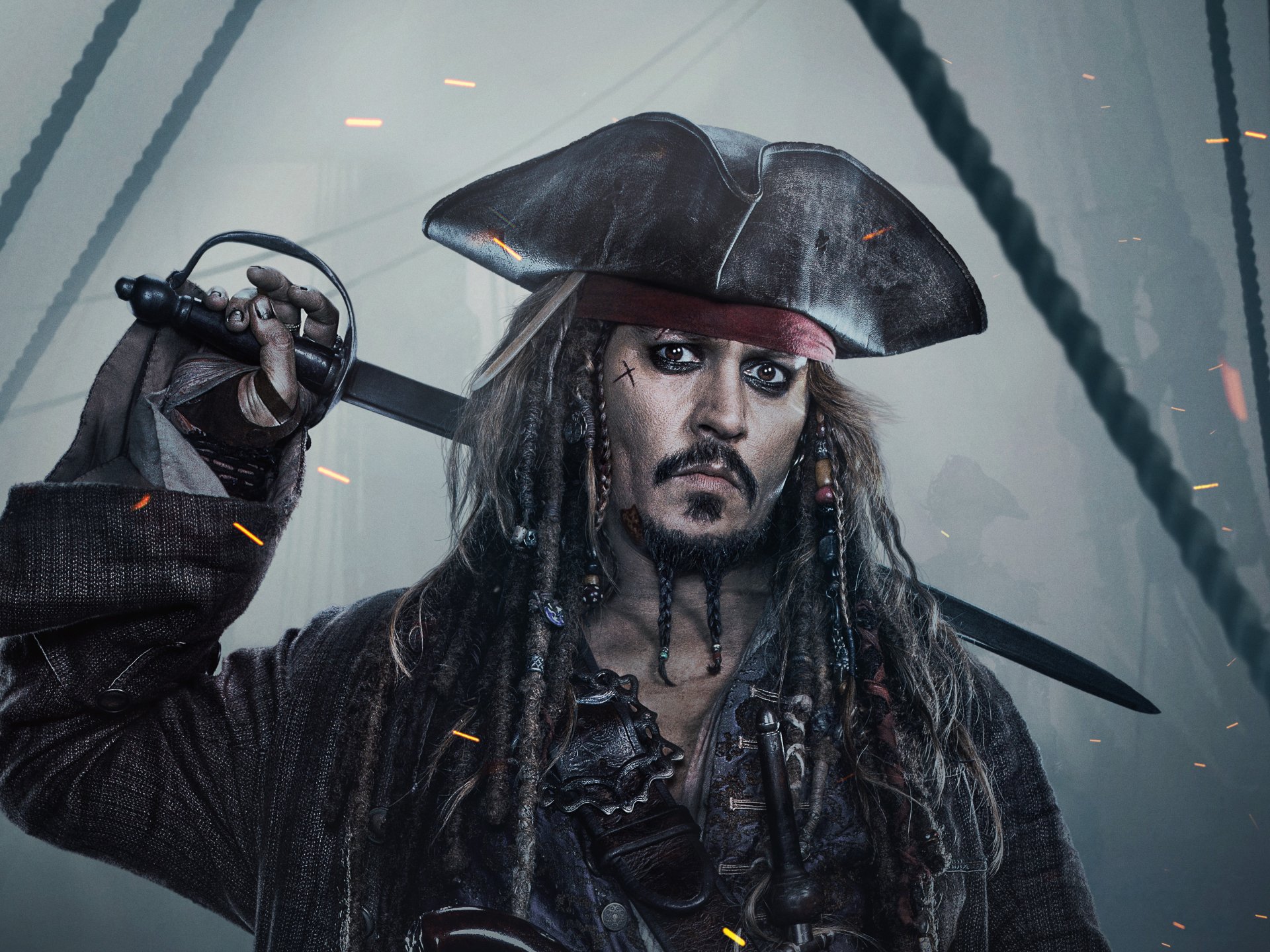 jack sparrow 4k wallpaper