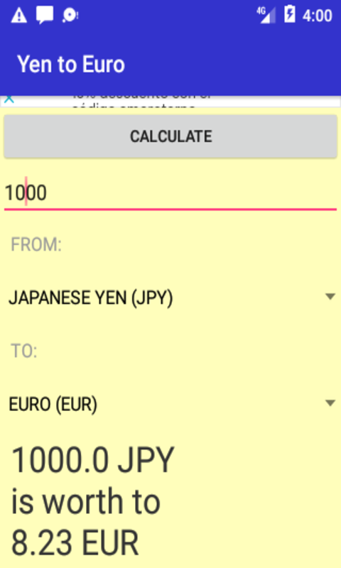 japanese yen into euros