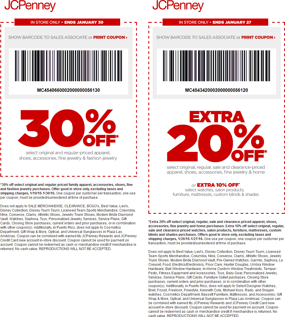 jcpenney coupons january 2023