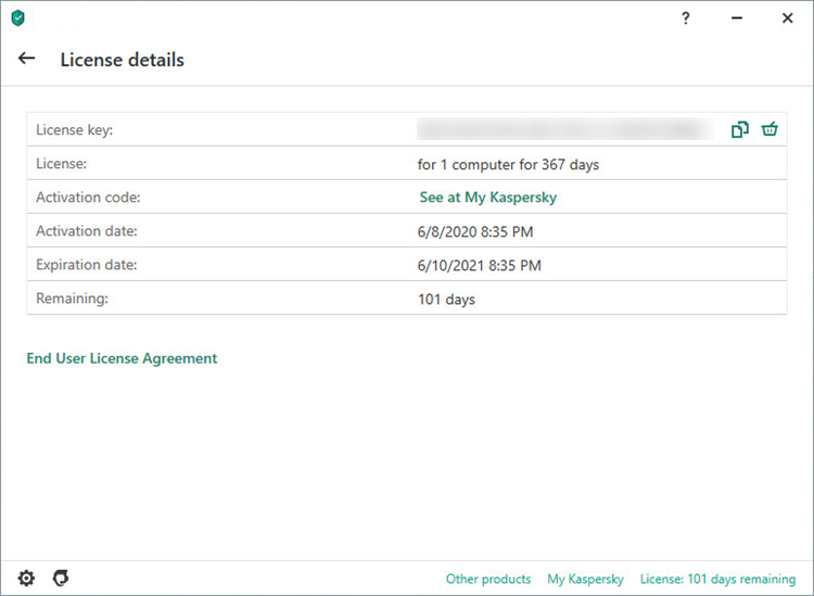 kaspersky activation code