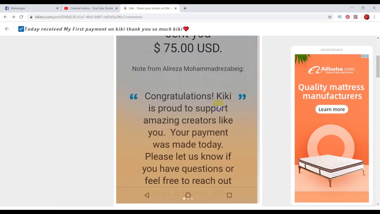 kiki app payment proof