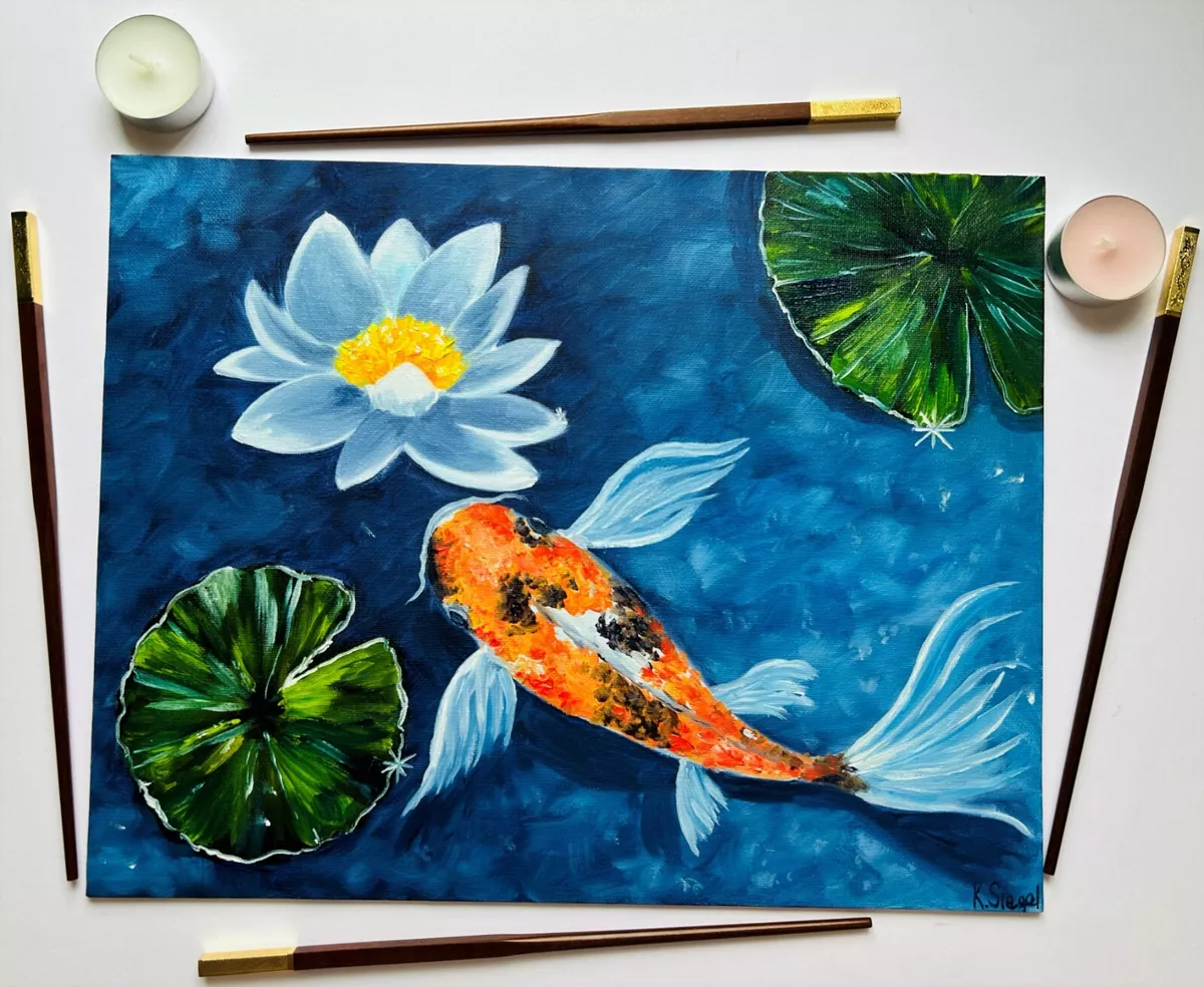 koi fish painting