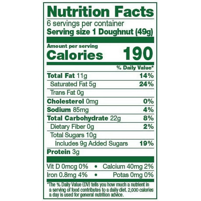 krispy kreme donut nutrition info