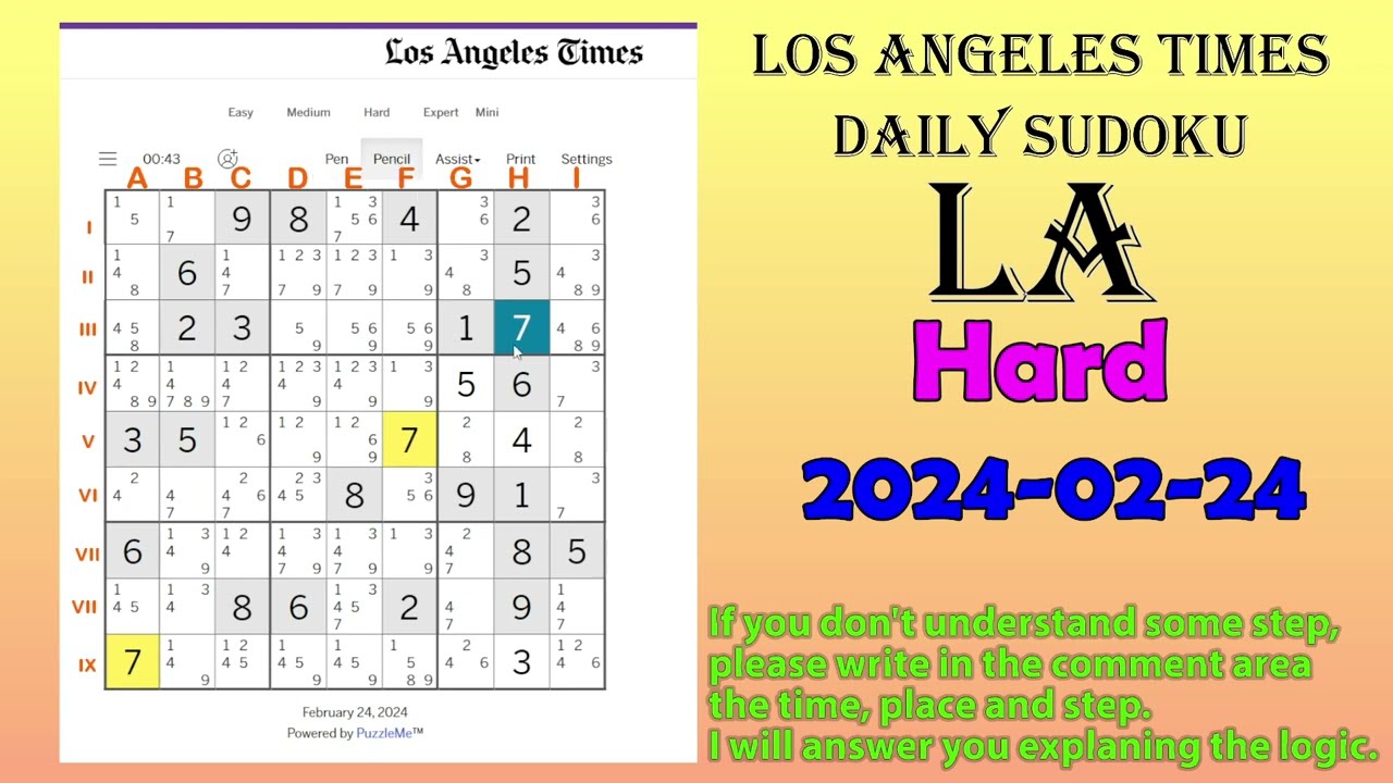 la times games sudoku