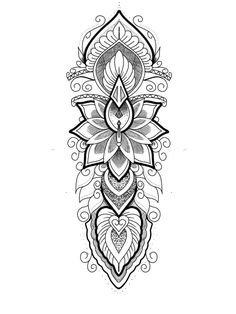 lang mandala tattoo vorlagen