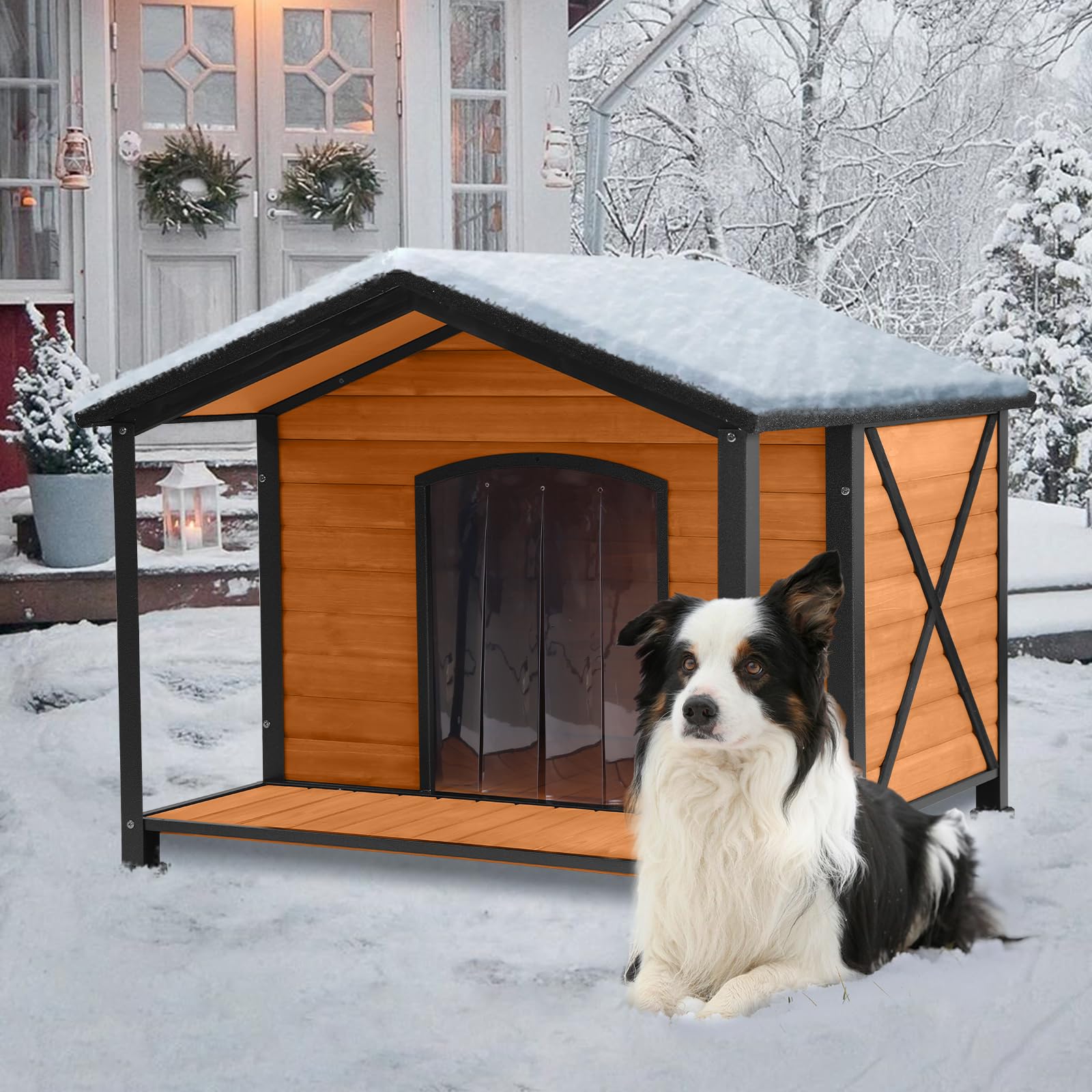 large outdoor dog house