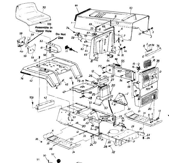 lawn tractor craftsman parts