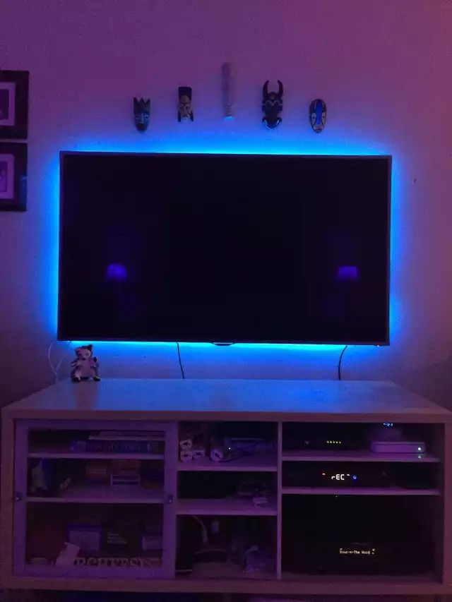 led strips on tv