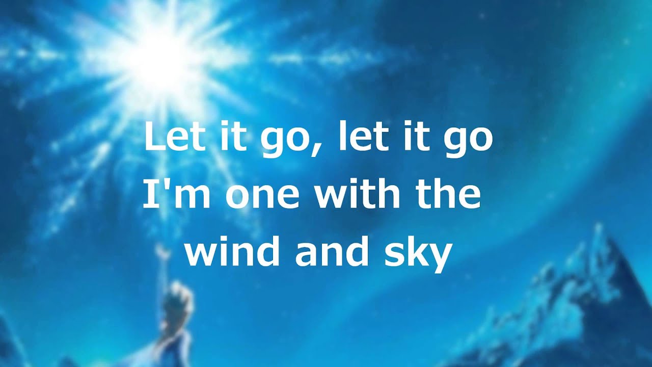 let it go song lyrics