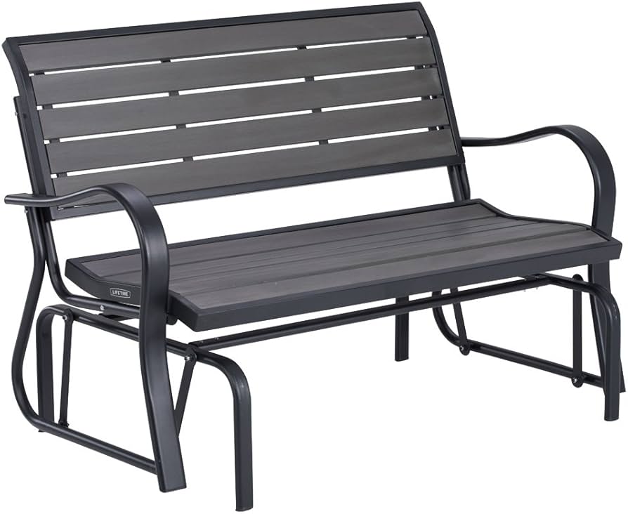 lifetime glider bench