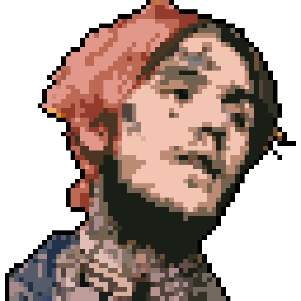 lil peep pixel art