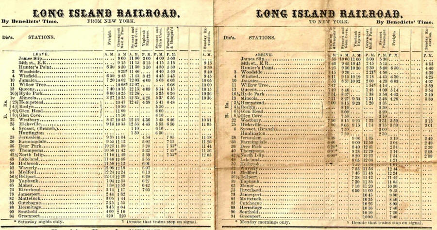 lirr times schedule