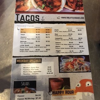 little shack el paso menu