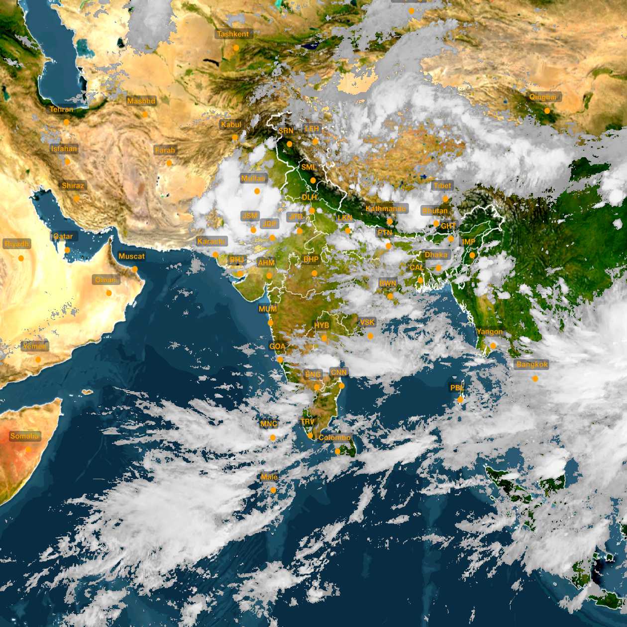 live satellite images of indian monsoon