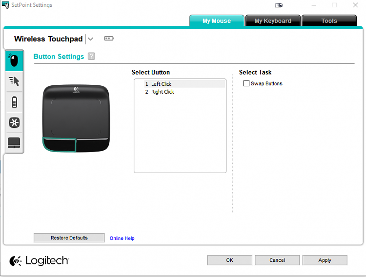 logitech setpoint vs options