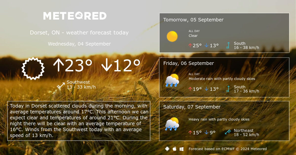 long range weather forecast for dorset