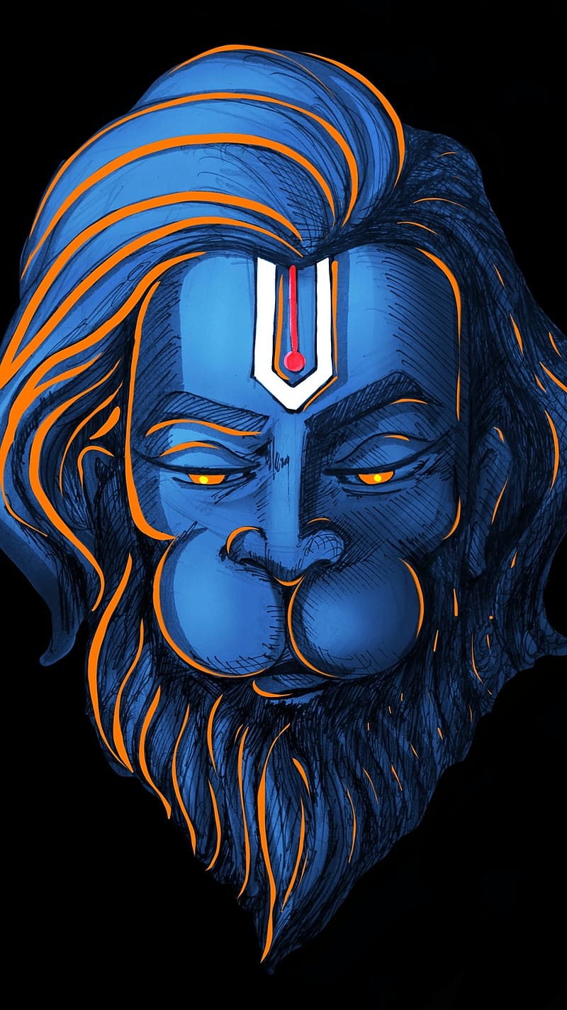 lord hanuman face images