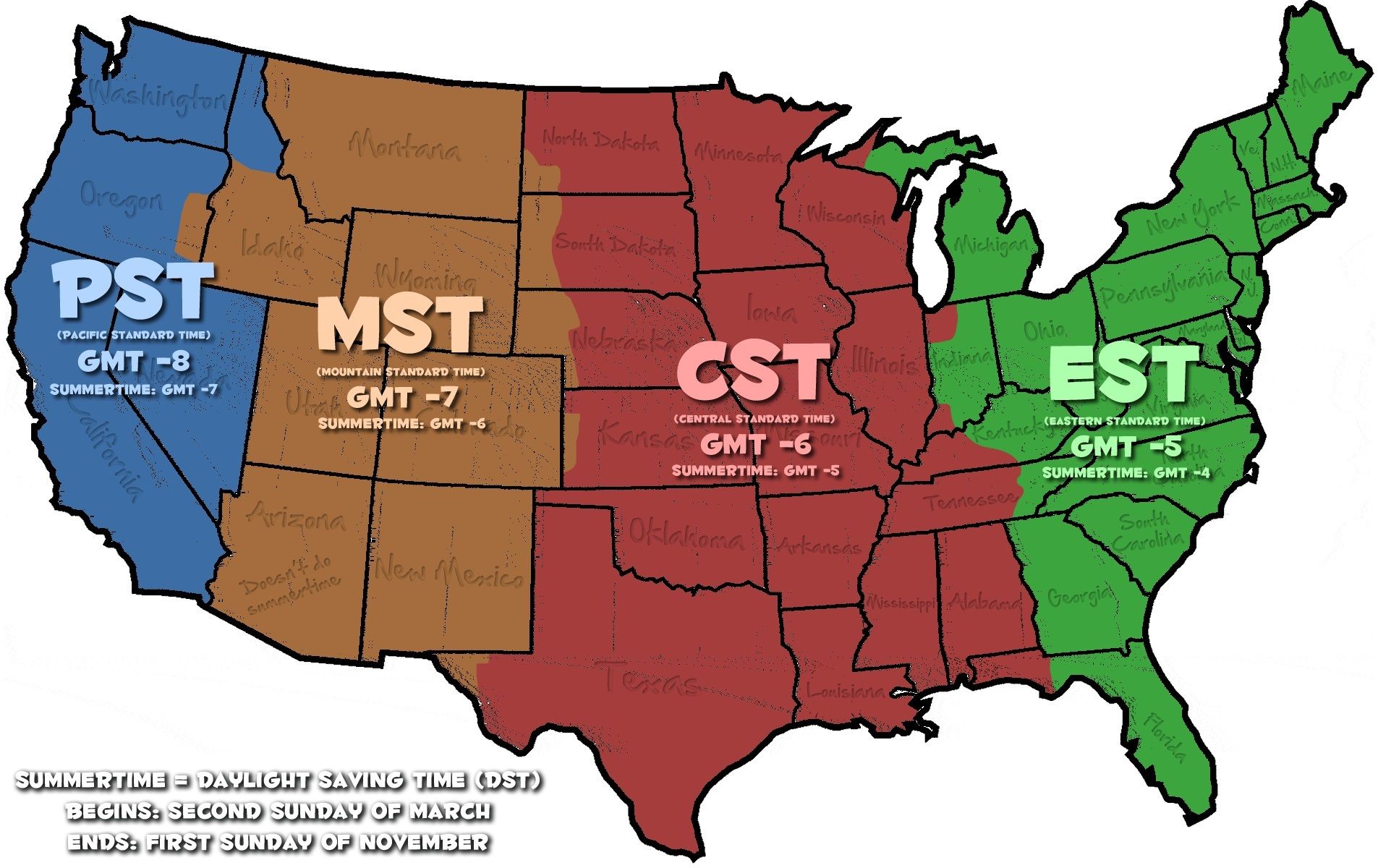 louisiana time zone map