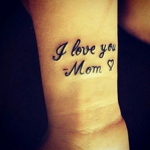 love u mom tattoo