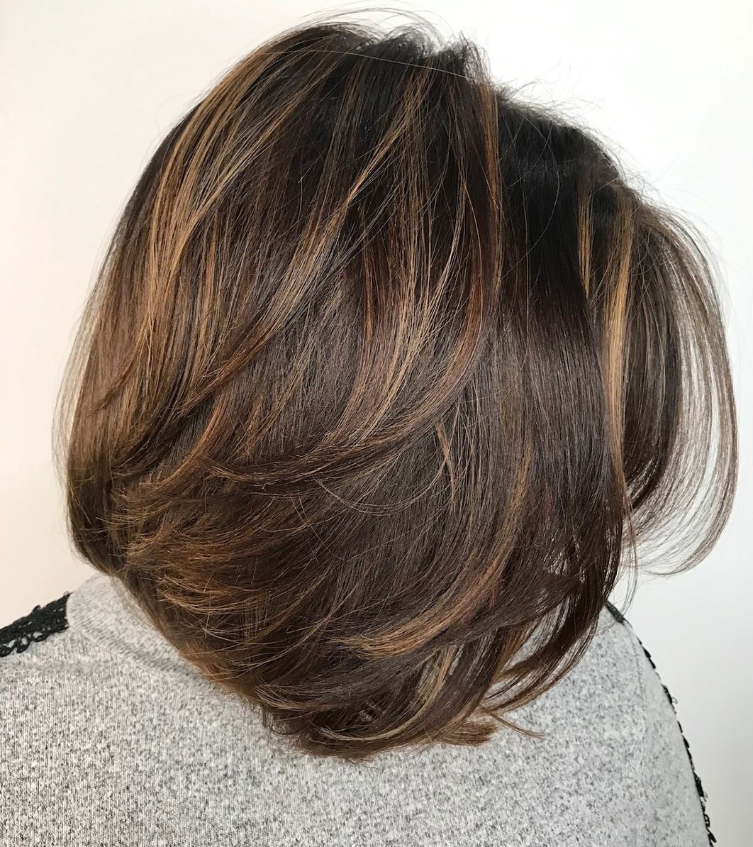 low maintenance layered choppy shoulder length hair