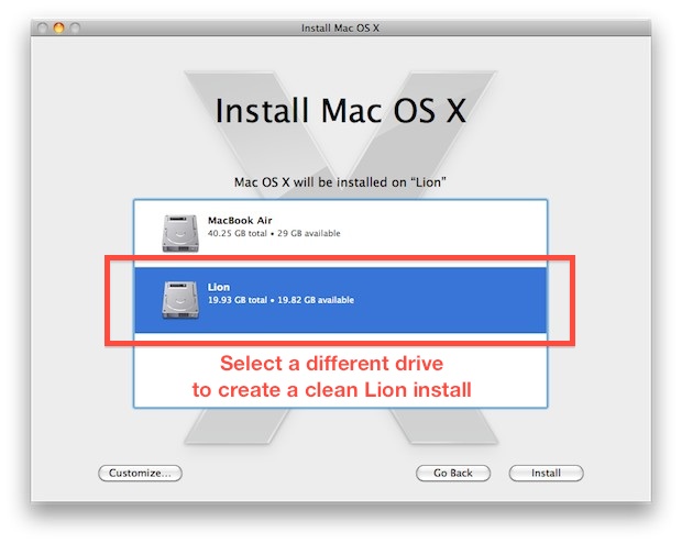 mac os lion installer