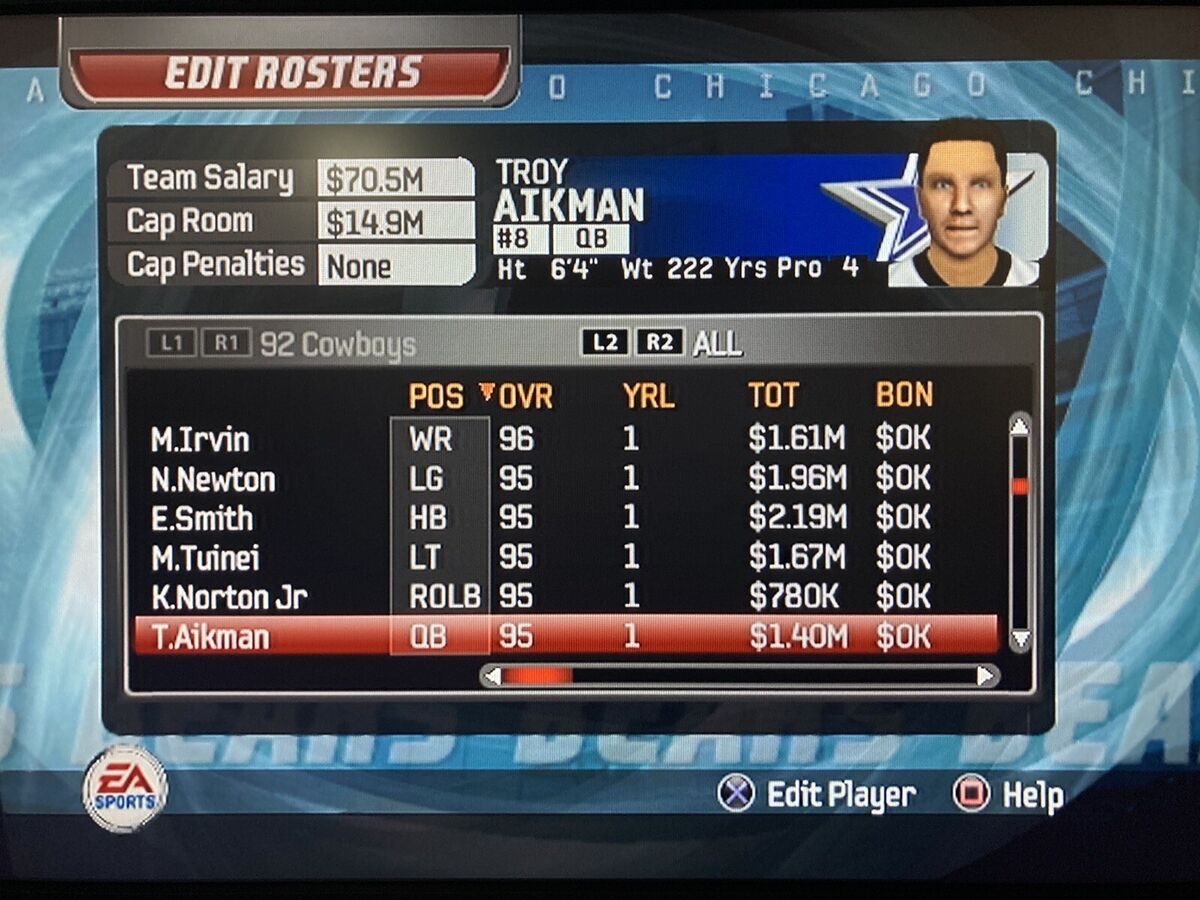 madden 2006 rosters