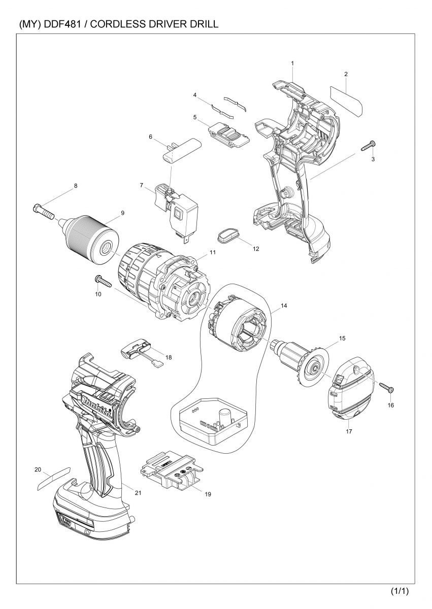 makita spare parts list