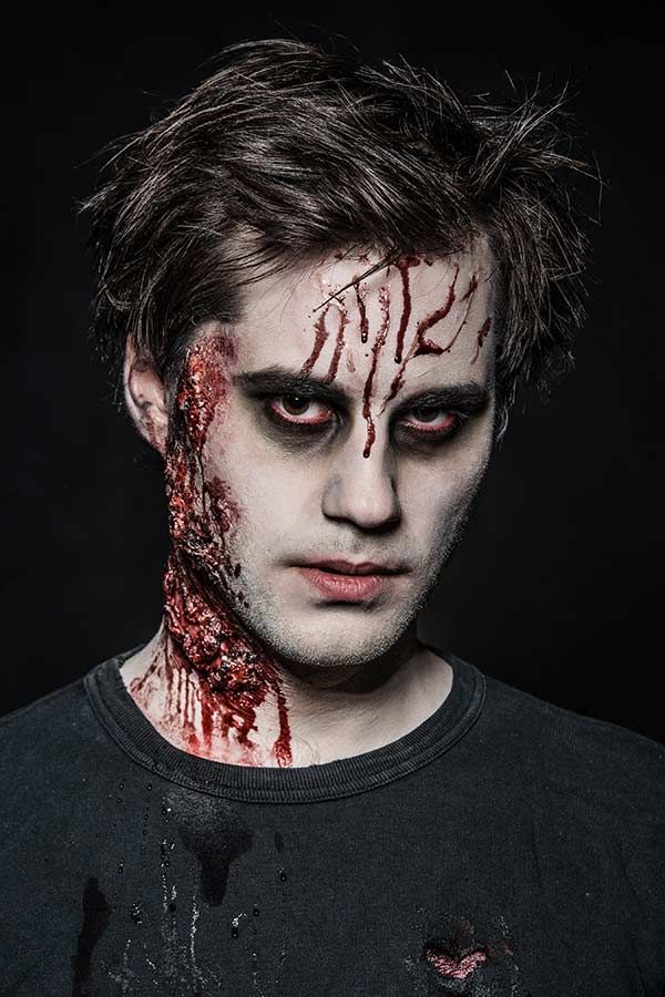 male zombie makeup