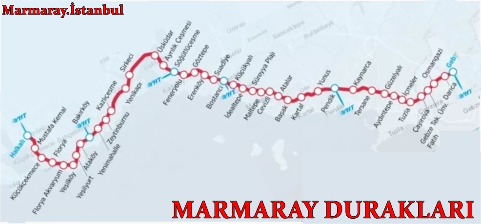 marmaray ın güzergahı