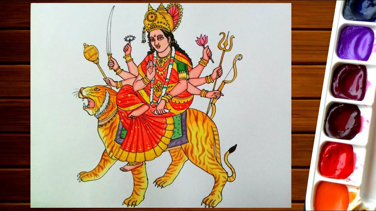 mata ki drawing