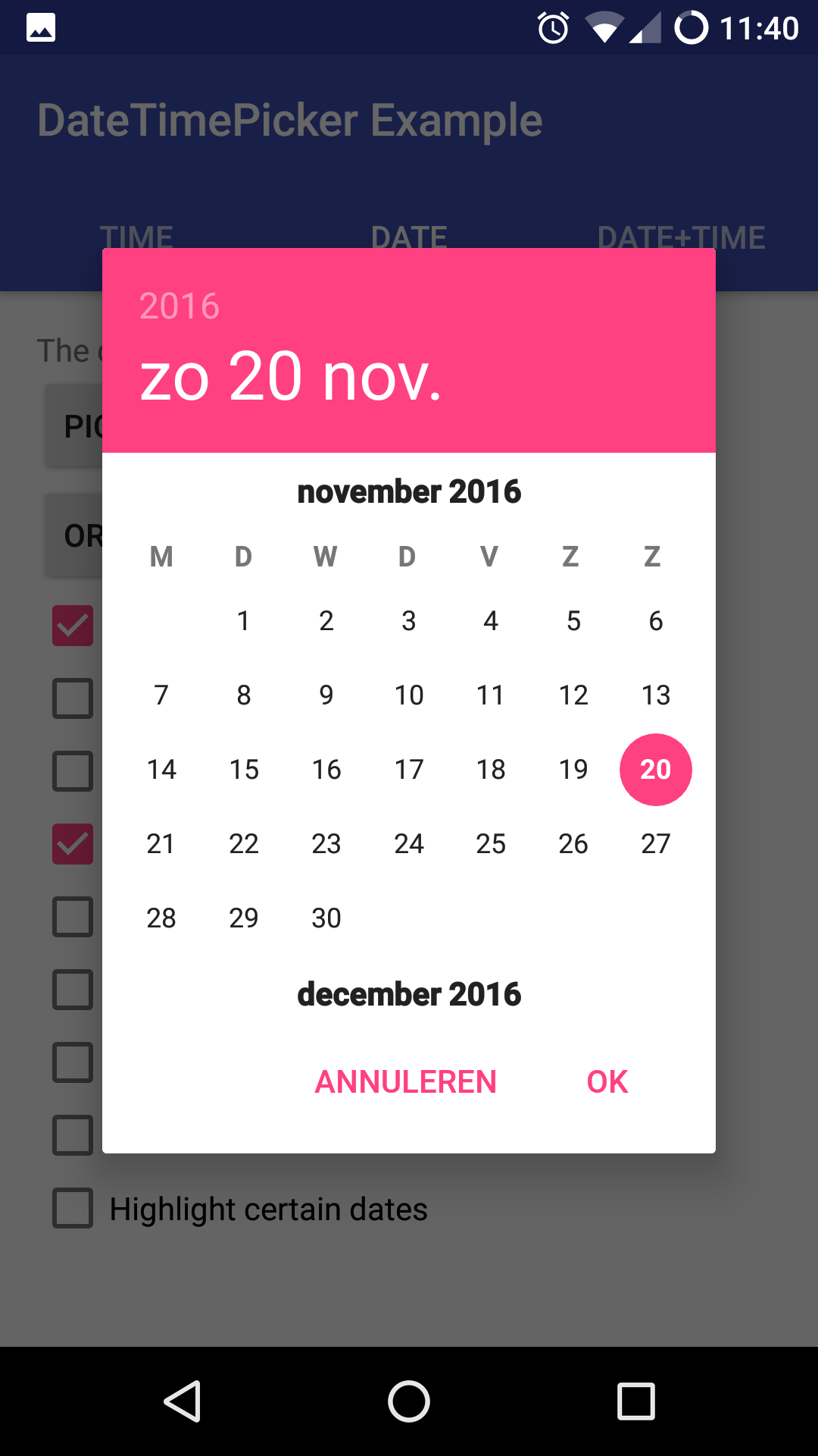 material datepicker android