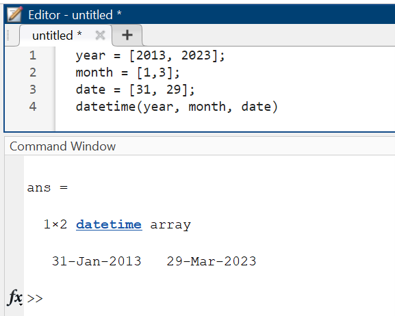 matlab datetime