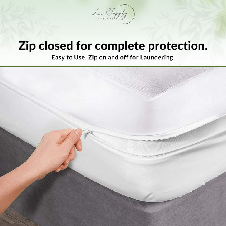 mattress protector zipper