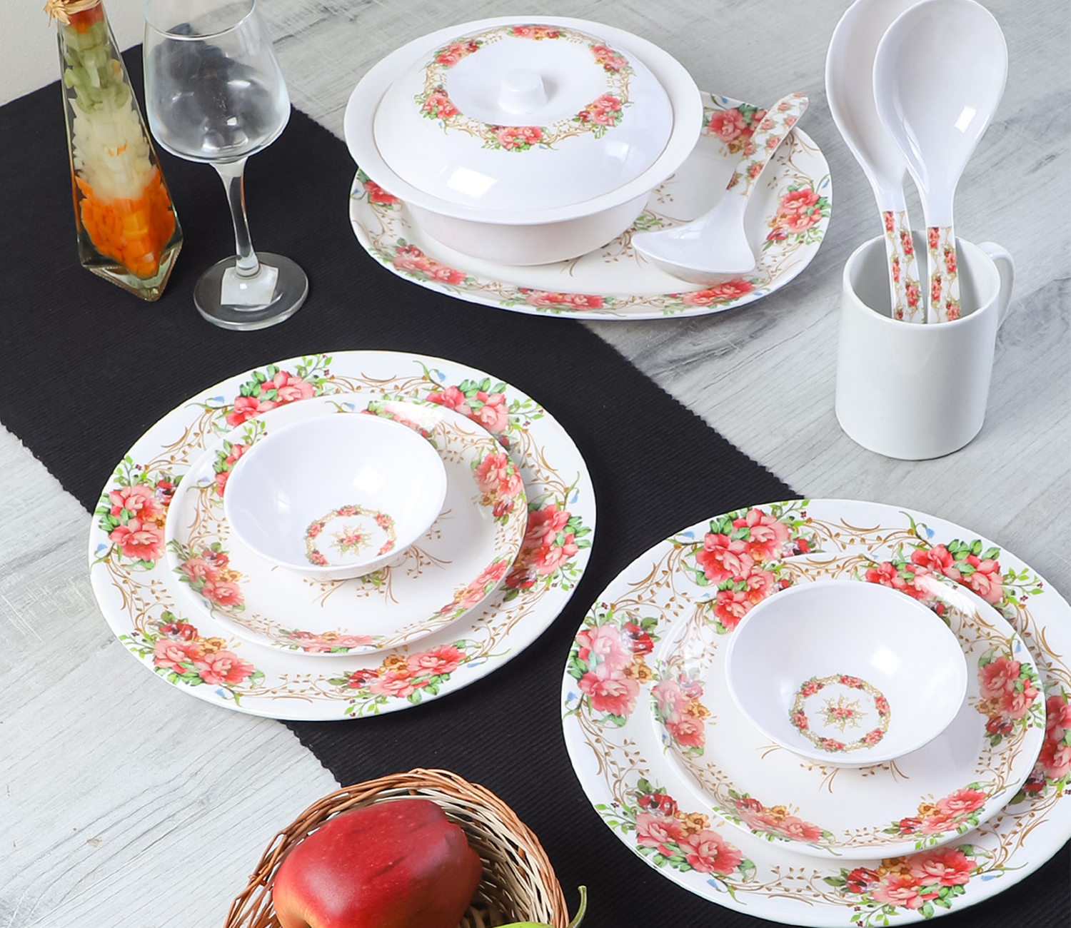 melamine dinner set price