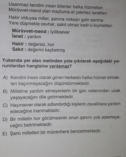 mend ile ilgili cümleler