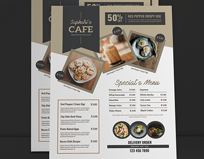 menu design behance