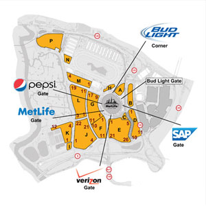 metlife verizon gate parking