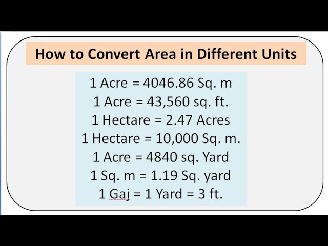 metres into acres