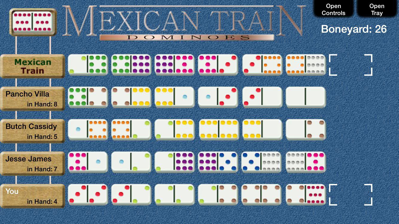 mexican train dominoes game online