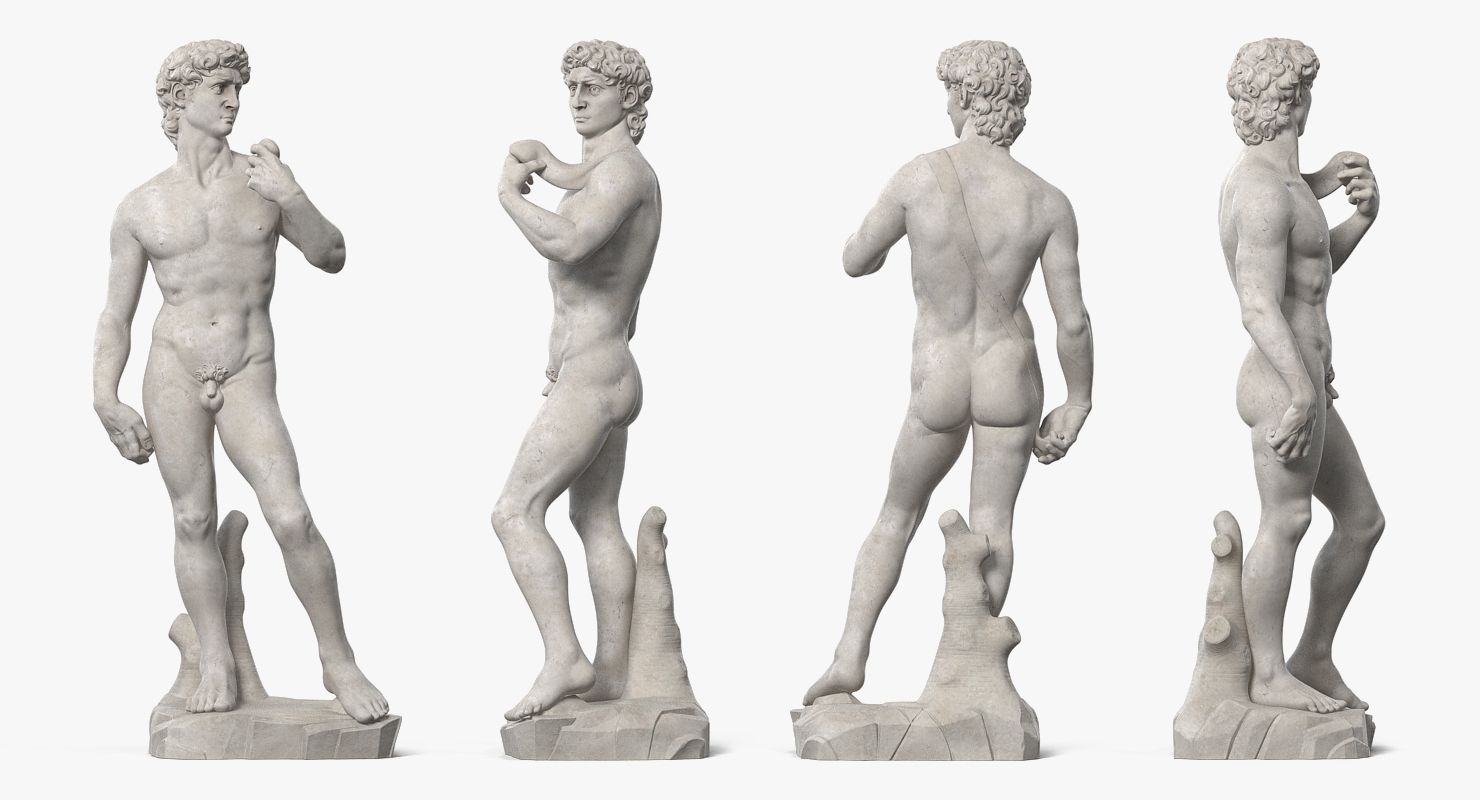 michelangelo david 3d model