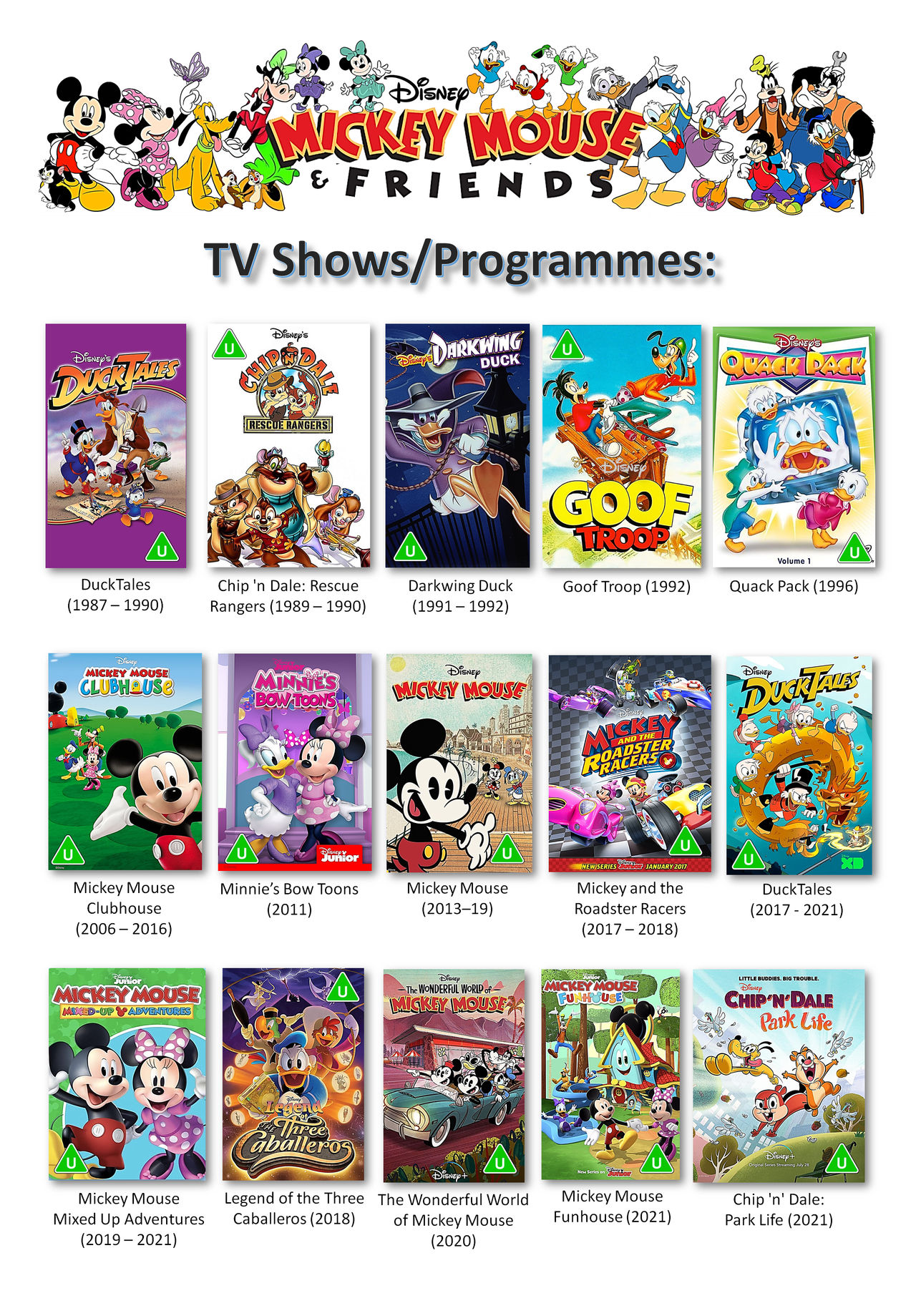 mickey mouse and friends tv series