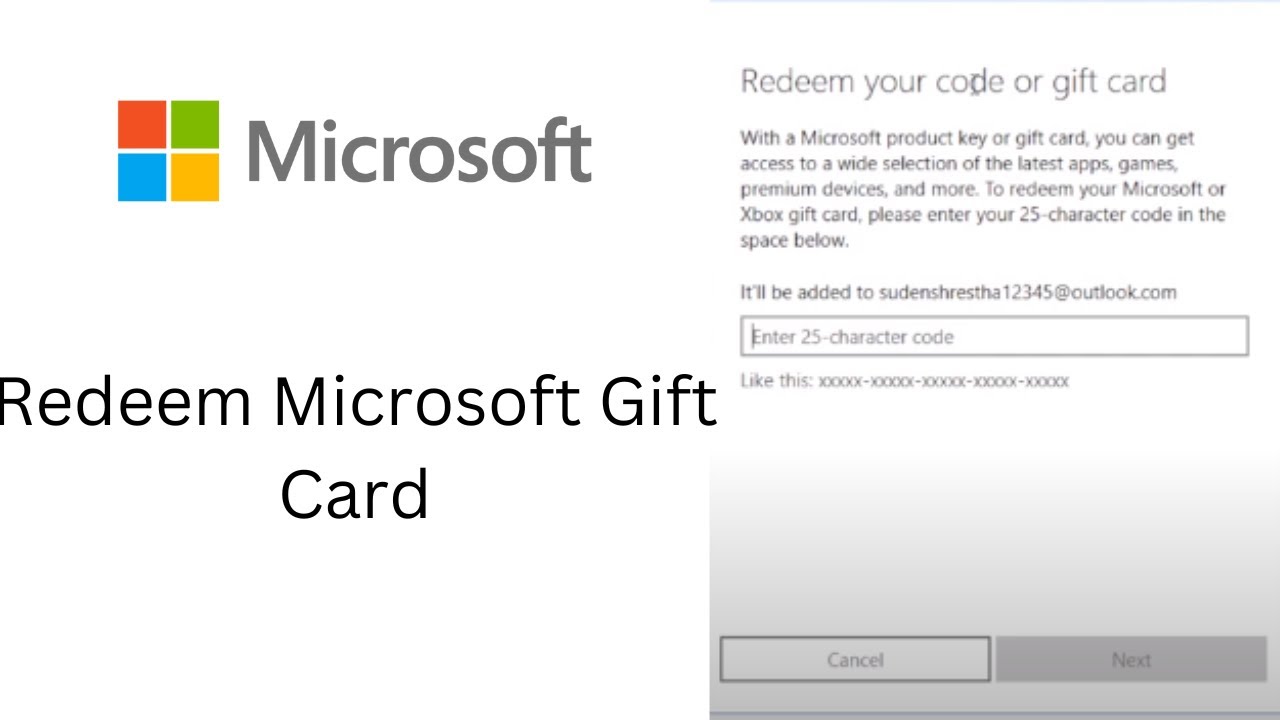 microsoft redeem