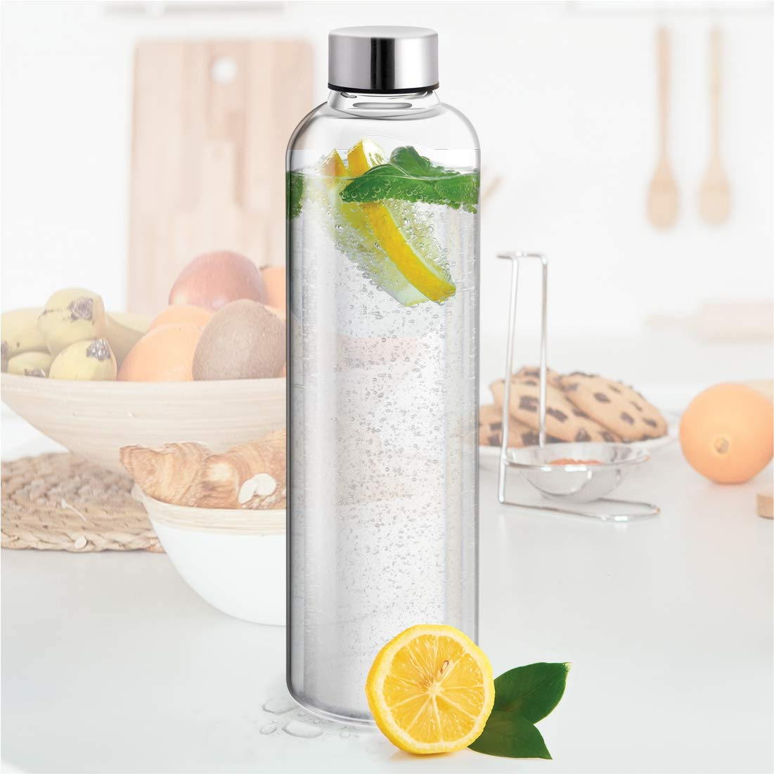 milton glass water bottle