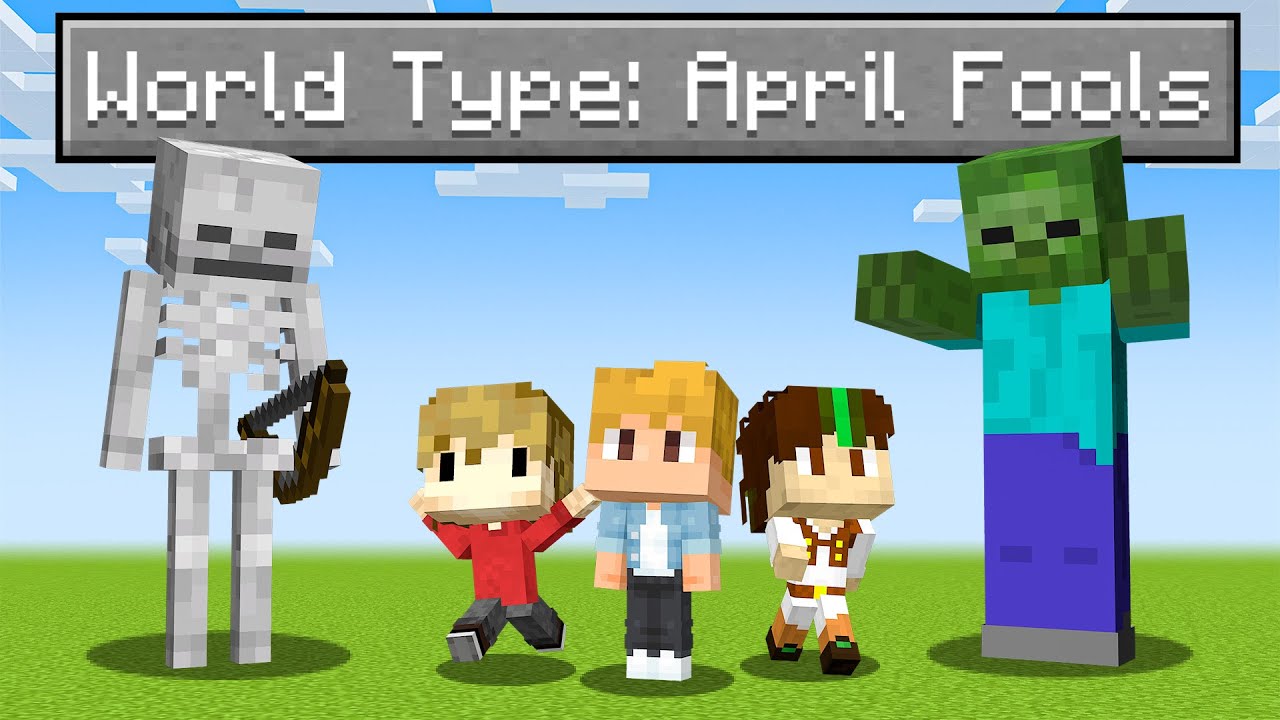 minecraft april fools